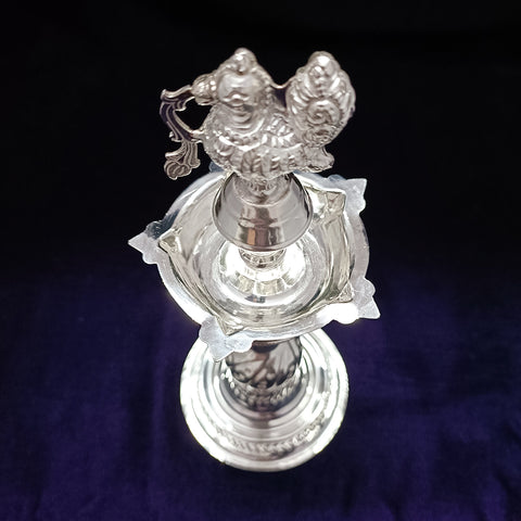 925 Silver Parrot Long Diya (Design 43) - PAAIE