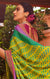 Designer Green/Pink Brasso Printed Saree for Casual Wear (D438)