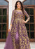 Lavender Purple Colored Heavy Embroidered Stitched Anarkali Pant Suit (D870)