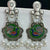 Traditional Style Oxidized Earrings with Pearl for Casual Party (E91) - PAAIE