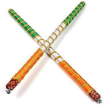Festive Dandiya Playing Sticks for Garba and Navaratri (D2)