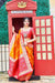 Banarasi Silk Designer Orange Color Saree - PAAIE