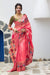 Banarasi Silk Designer Pink and Golden Saree - PAAIE