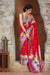 Banarasi Silk Designer Red and Golden Saree - PAAIE