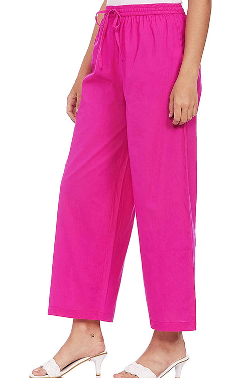 Designer Magenta Rayon Plazzo for Womens and Girls (D34)