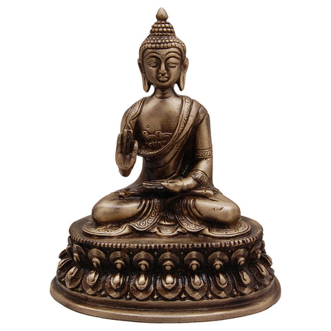 Brass Budda Meditation Showpiece, Home Decor Items, Brass Buddha Statue, Home Decor Accessories (Design 56)