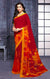 Designer Red/Yellow Georgette Printed Saree for Casual Wear (D417)