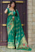 Banarasi Silk Designer Sea Green and Golden Saree - PAAIE