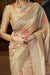 Banarasi Silk Designer Beige Color Saree - PAAIE