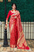 Banarasi Silk Designer Red Color Saree - PAAIE