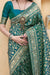 Banarasi Silk Designer Dark Green and Golden Saree - PAAIE