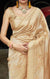 Soft Silk Banarasi Saree in Golden color - PAAIE
