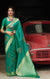 Banarasi Super Soft Designer Sea Green Color Saree - PAAIE