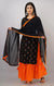 Pretty Black Color Indian Ethnic Kurti with Skirt (K352) - PAAIE