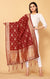 Fashionable Women's Red Dupatta/Chunni For Casual, Party (D3)