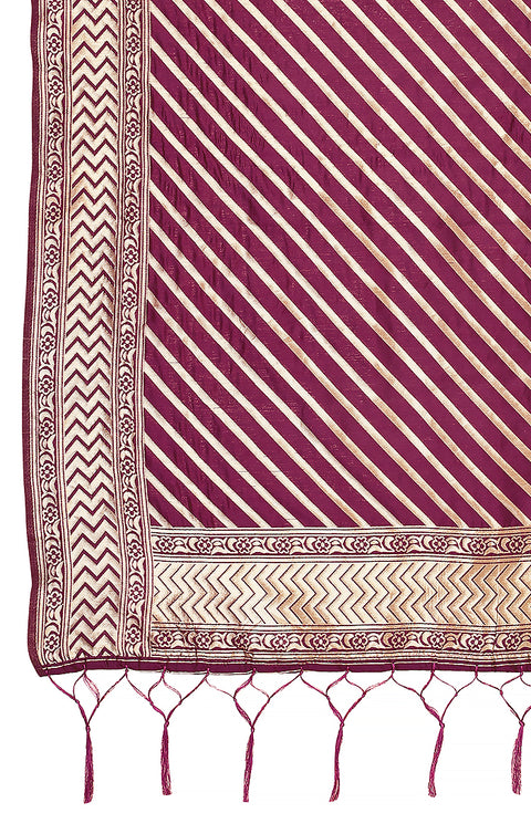 Fashionable Women's Wine Dupatta/Chunni For Casual, Party (D8)