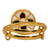 Adjustable Gold Plated Kundan Ring - PAAIE
