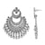 Chandbali Style Oxidized German Silver Earrings - PAAIE