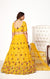 Designer Yellow & Red Heavy Thread Embroidery With Mirror Work Lehenga Choli (D6)