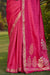 Banarasi Silk Satin Designer Pink Saree
