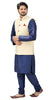 Designer Silk Kurta Pajama with Waist Coat (D10) - PAAIE