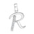 Letter "R" 925 Sterling Silver Pendant - PAAIE