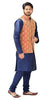 Designer Silk Kurta Pajama with Waist Coat (D9) - PAAIE