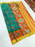Designer Green/Orange Pure Zari And Arts Silk Saree (D521)