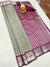 Designer Gray/Purple Pure Zari And Kanchi Semi Fancy Silk Sarees (D522)
