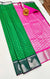 Designer Green/Pink Pure Zari And Kanchi Semi Fancy Silk Sarees (D527)
