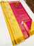 Designer Yellow/Magenta Pure Zari And Kanchipuram Pure Soft Silk Sarees (D537)
