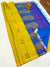 Designer Yellow/Blue Pure Zari And Kanchipuram Pure Soft Silk Sarees (D540)