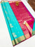 Designer Sea Green/Magenta Pure Zari And Kanchipuram Pure Soft Silk Sarees (D542)