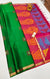 Designer Green/Magenta Pure Zari And Kanchipuram Pure Soft Silk Sarees (D550)