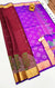 Designer Wine/Purple Pure Zari And Kanchipuram Pure Soft Silk Sarees (D552)