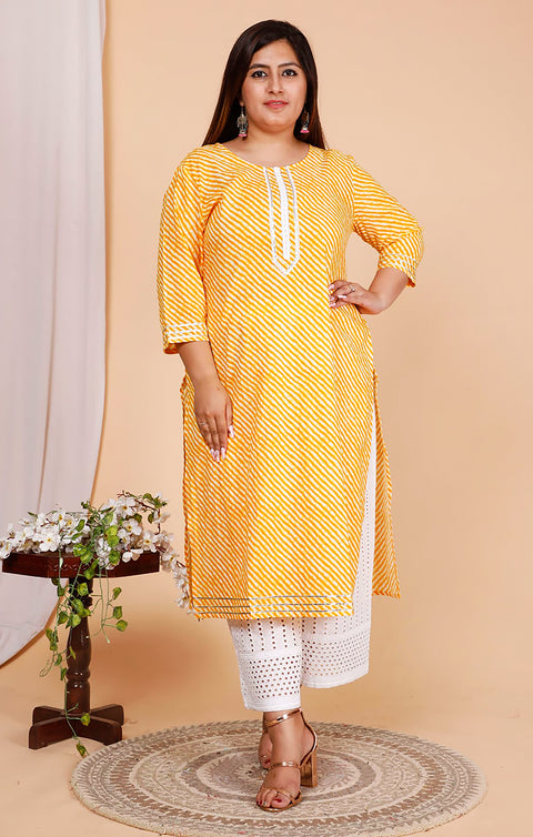 Designer Yellow Color Indian Ethnic Kurti For Casual Wear (K669)