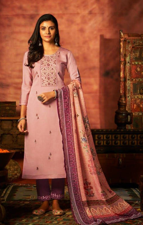 Outstanding Pink Color Designer Suit with Dupatta In Modern Style (K428)