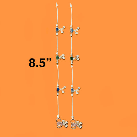 Silver Anklet (G10 Design) - 8.5 inches - PAAIE