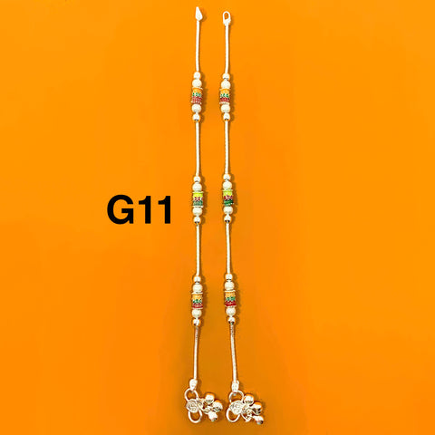 Silver Anklet (G11 Design) - 8.5 inches - PAAIE