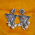 Oxidised Silver Plated Metal Earrings with Beads for Women (E120) - PAAIE