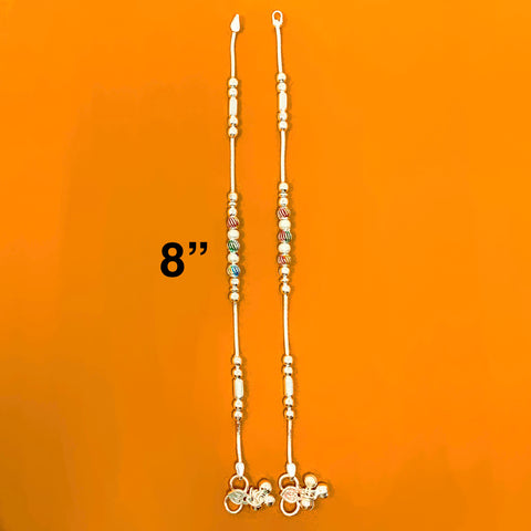 Silver Anklet (F11 Design) - 8 inches - PAAIE