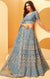 Designer Wedding Affair Gray Heavy Embroidered Net Lehenga Choli (D20)
