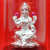 999 Pure Silver Lakshmi Circular Idol with Red Headrest - PAAIE