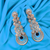 American Diamond Designer Earring in Blue Color(E9) - PAAIE