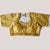 Designer Golden Color Silk Embroidered Blouse For Wedding & Party Wear (Design 953)