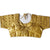 Designer Golden Color Silk Embroidered Blouse For Wedding & Party Wear (Design 970)