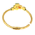 Bejeweled Kundan Gold Plated Simple Bracelet - PAAIE