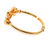 Mint Rectangular Designer Gold Plated Kundan Bracelet - PAAIE