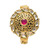 Large Circular Multiple Kundan Gold Plated Bracelet - PAAIE