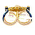 Two Finger Meenakari Kundan Pink Ring - PAAIE